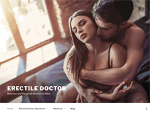 Tablet Screenshot of erectiledoctor.com